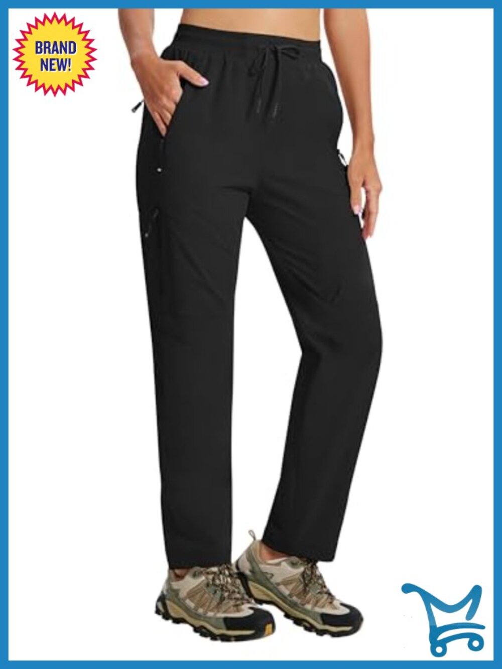 Women's Hiking Cargo Pants Quick Dry Lightweight Straight Leg Travel Outdoor